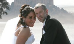 Sur fond du Mt St Michel